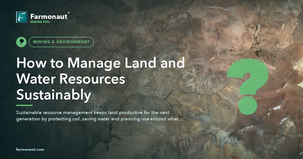 How To Manage Land And Water Resources Sustainably
