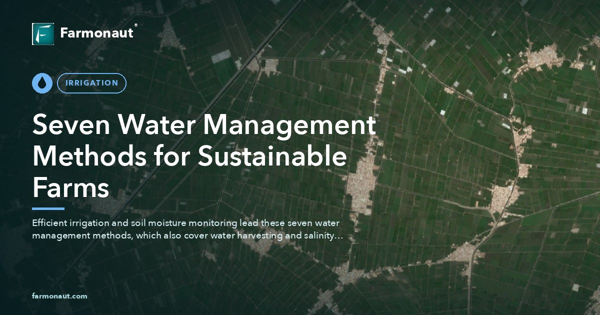 Seven Water Management Methods For Sustainable Farms