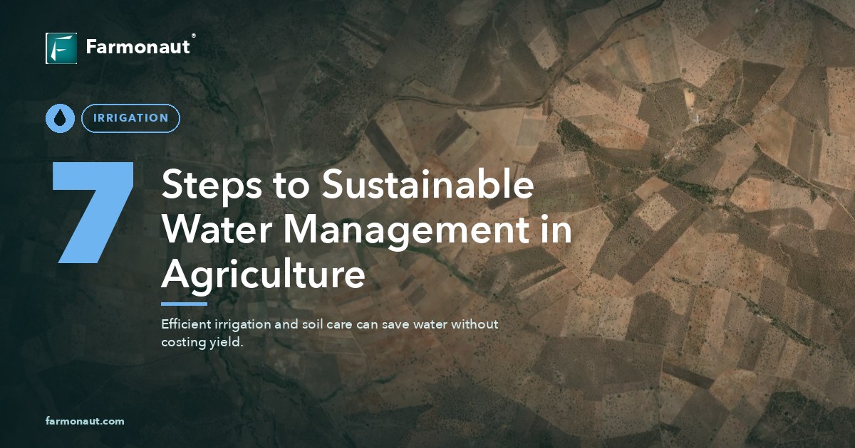 7 Steps To Sustainable Water Management In Agriculture