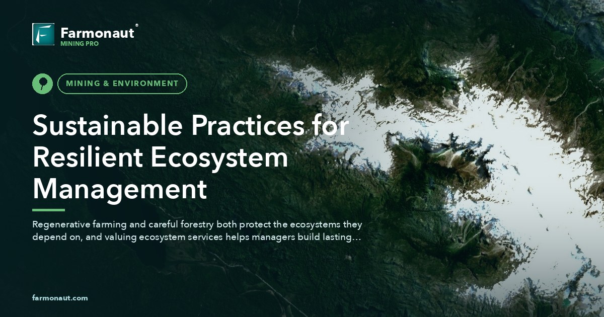 Sustainable Practices For Resilient Ecosystem Management