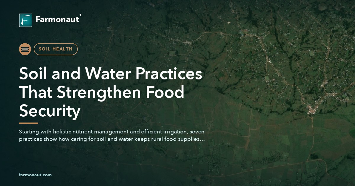 Soil And Water Practices That Strengthen Food Security