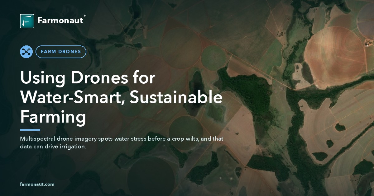 Using Drones For Water-Smart, Sustainable Farming