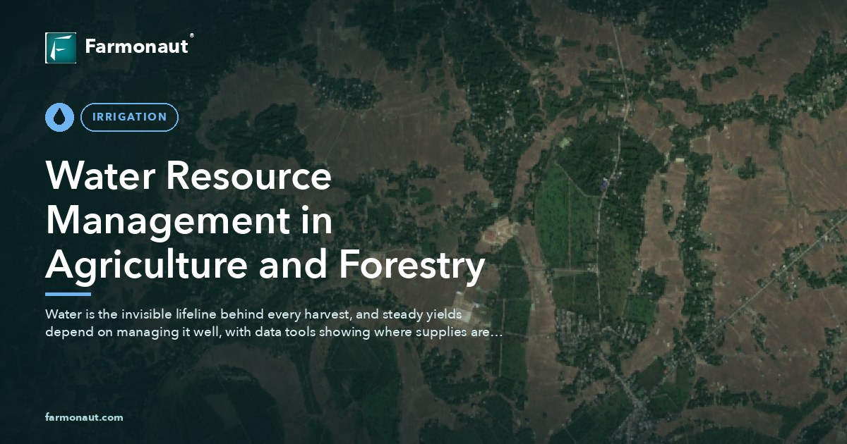 Water Resource Management In Agriculture And Forestry