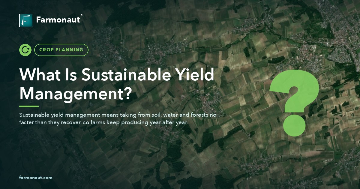 What Is Sustainable Yield Management?