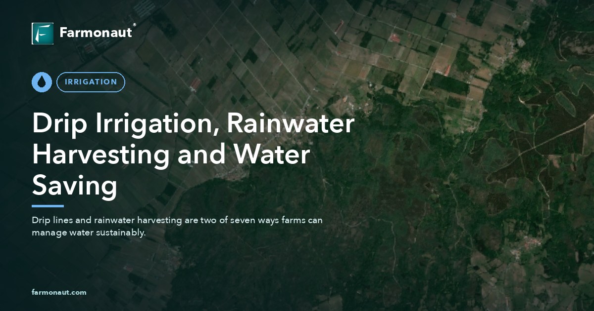 Drip Irrigation, Rainwater Harvesting And Water Saving