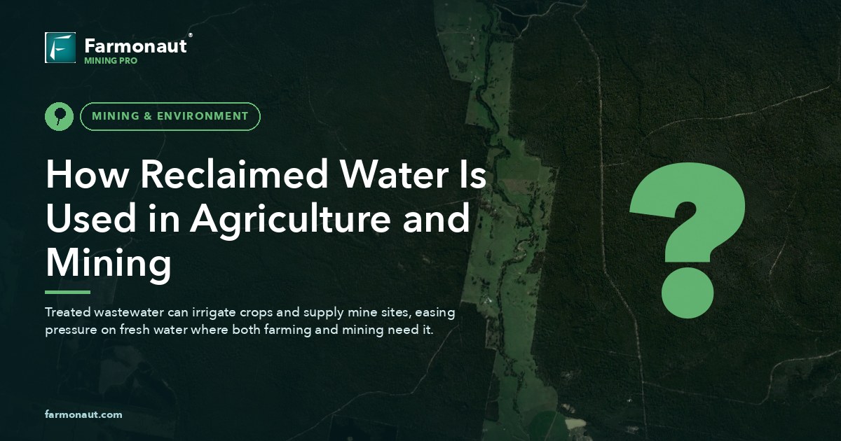 How Reclaimed Water Is Used In Agriculture And Mining