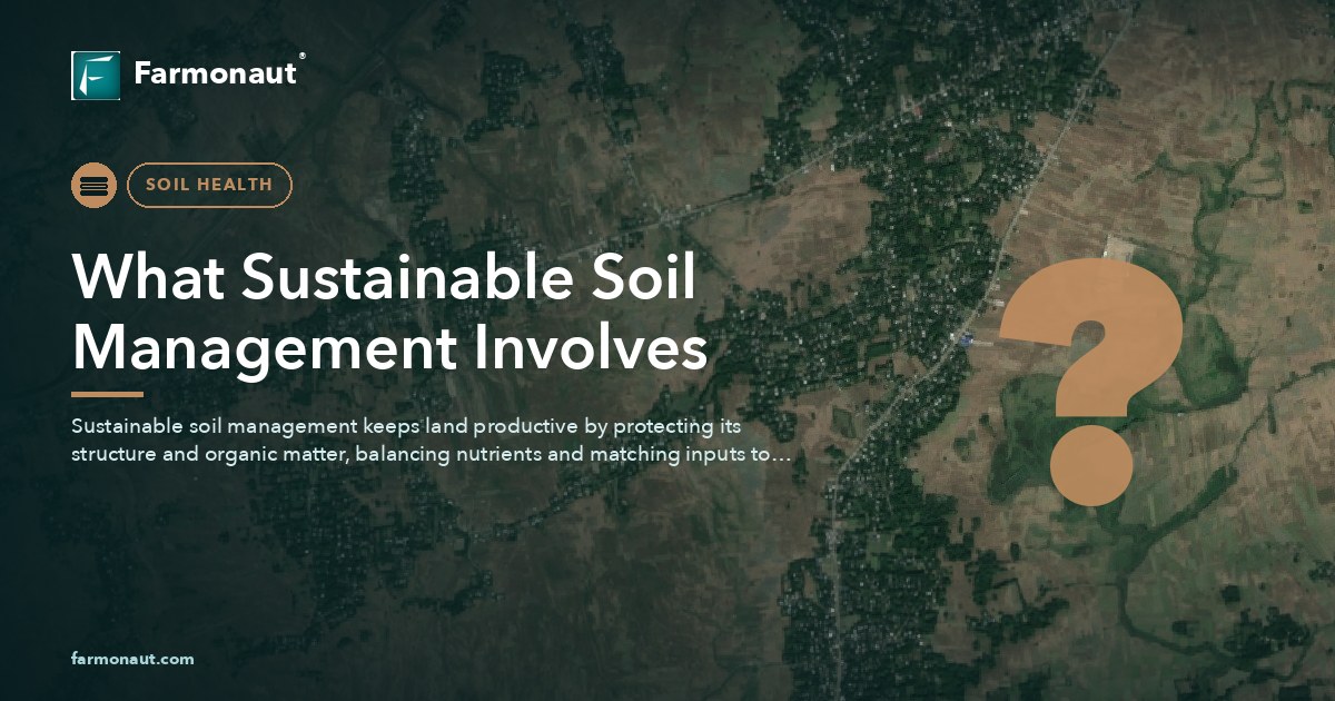 What Sustainable Soil Management Involves