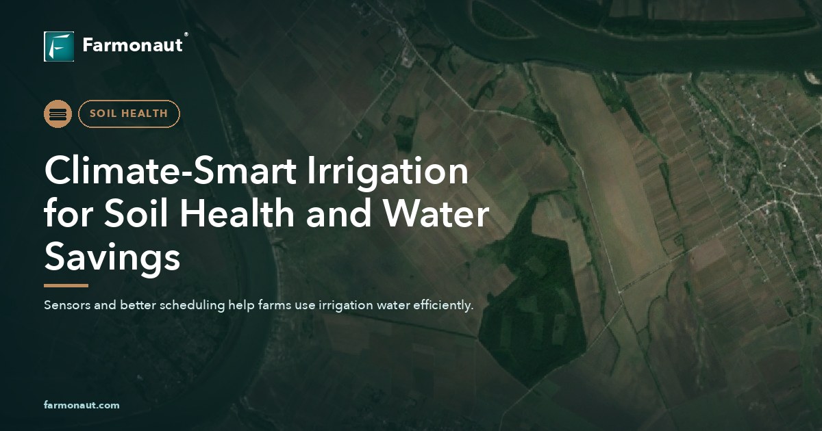 Climate-Smart Irrigation For Soil Health And Water Savings