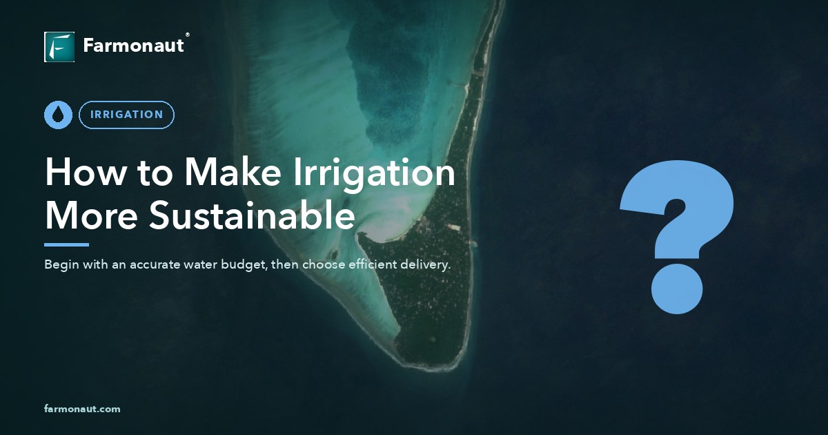 How To Make Irrigation More Sustainable