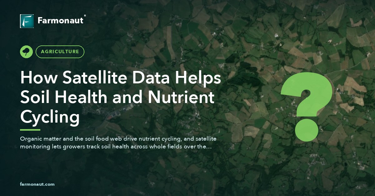 How Satellite Data Helps Soil Health And Nutrient Cycling