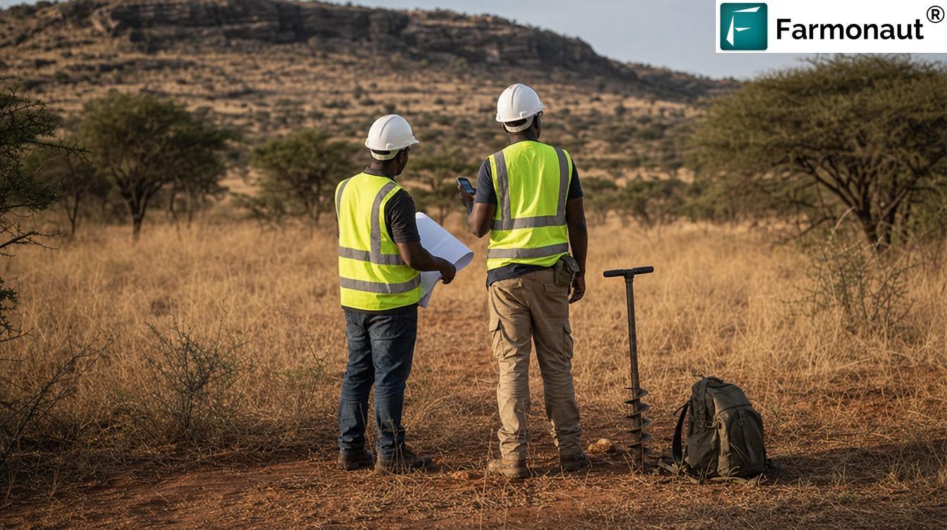 Field Geologists Planning Aimed Ground Follow-Up On A Ranked Satellite Target Set In Southern Africa