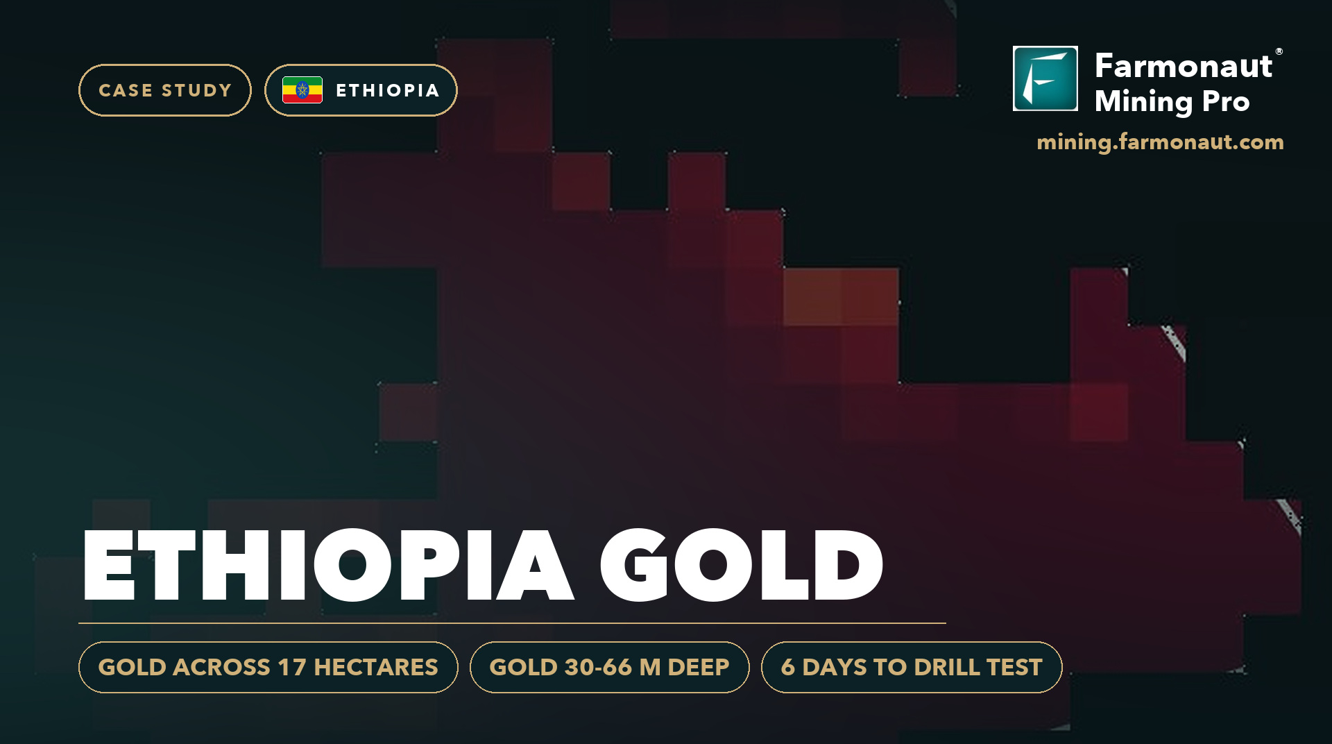 Satellite Gold Exploration In Ethiopia: A Case Study 188 Ethiopia Gold Case Study Cover, Ethiopia - Gold Across 17 Hectares, Gold 30-66 M Deep, 6 Days To Drill Test