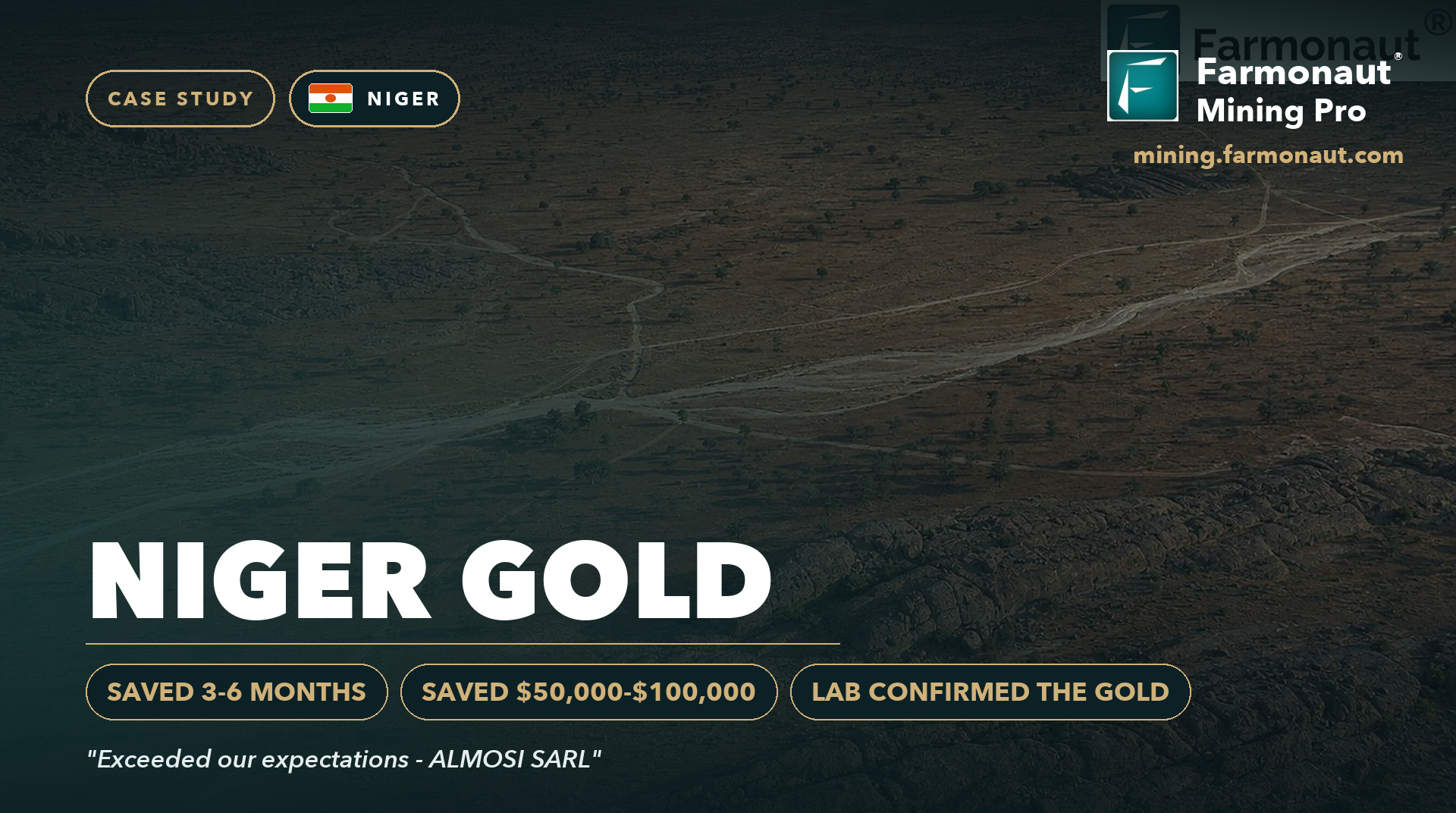 Niger Gold Case Study Cover, Niger - Saved 3-6 Months, Saved $50,000-$100,000, Lab Confirmed The Gold