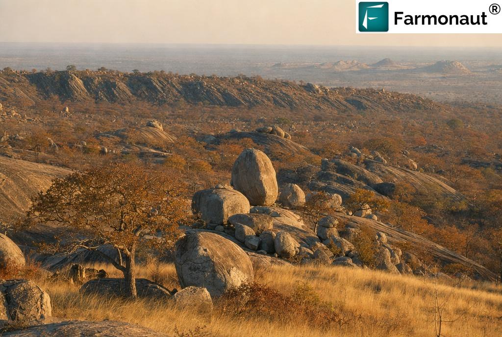 Archaean Granite-Greenstone Landscape Typical Of The Zimbabwe Craton, The Setting For Polymetallic Exploration Targeting Gold, Silver And Uranium