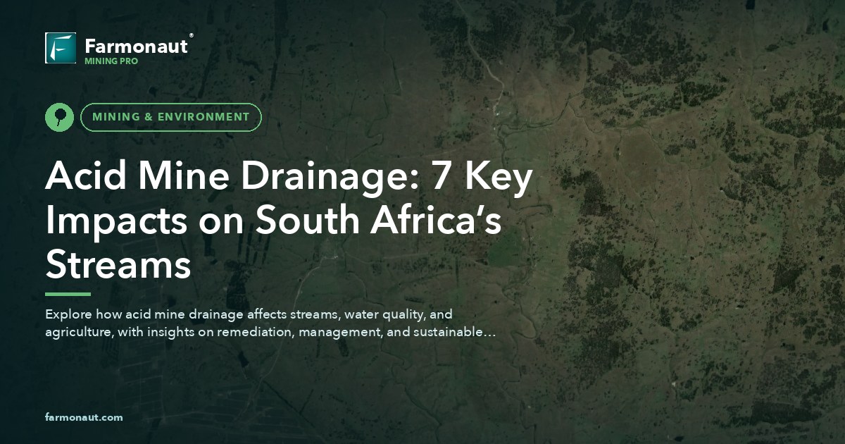 Acid Mine Drainage: 7 Key Impacts On South Africa’s Streams