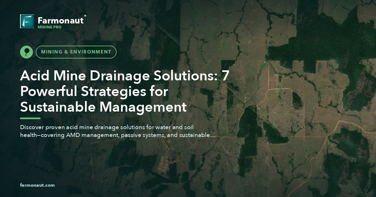 Acid Mine Drainage Solutions: 7 Powerful Strategies For Sustainable Management