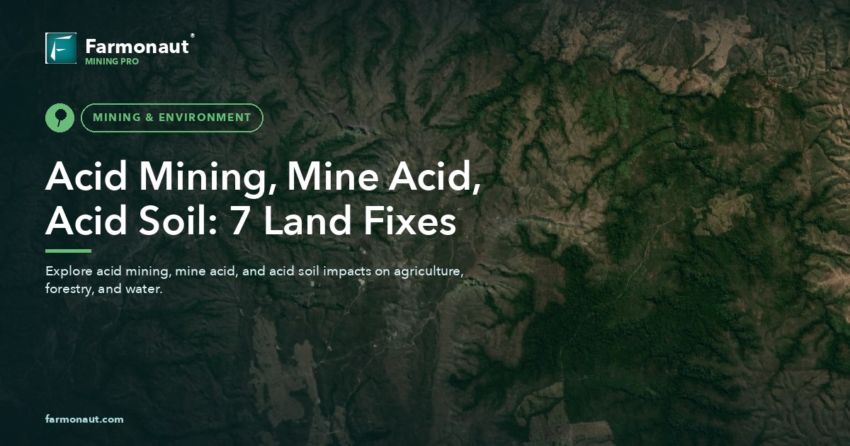 Acid Mining, Mine Acid, Acid Soil: 7 Land Fixes
