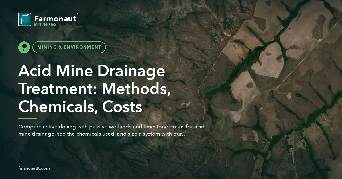 Acid Mine Drainage Treatment: Methods, Chemicals, Costs