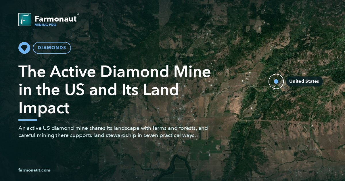 The Active Diamond Mine In The Us And Its Land Impact