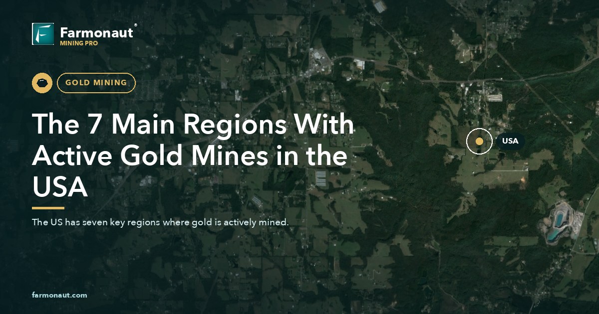 The 7 Main Regions With Active Gold Mines In The Usa