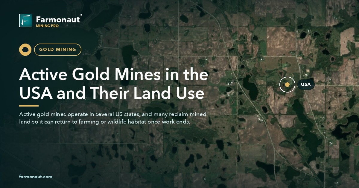 Active Gold Mines In The Usa And Their Land Use