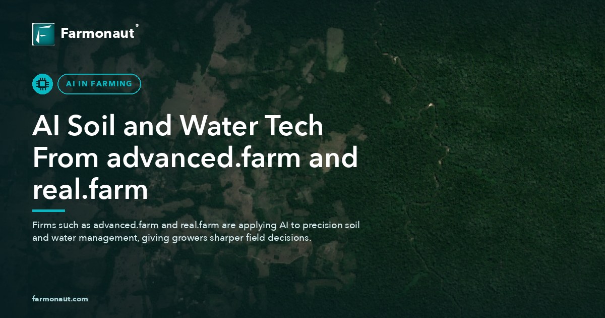 Advanced.farm, Soil Tech Advance Inc, Real.farm Ai: 7 Ai Wins 77 Ai Soil And Water Tech From Advanced.farm And Real.farm