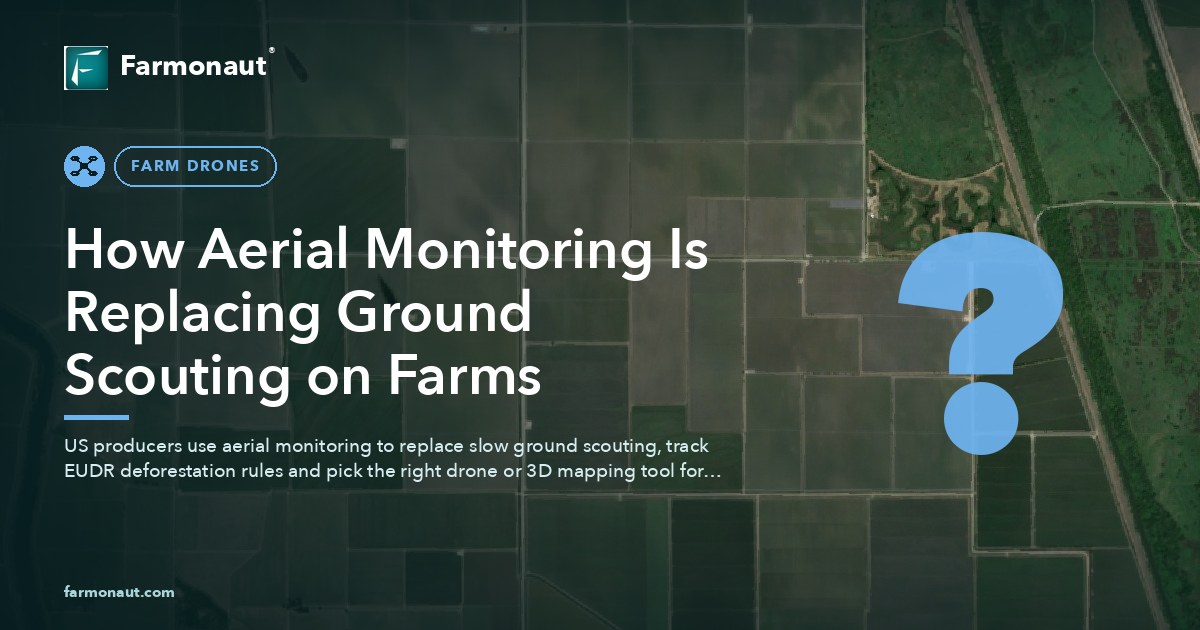 How Aerial Monitoring Is Replacing Ground Scouting On Farms