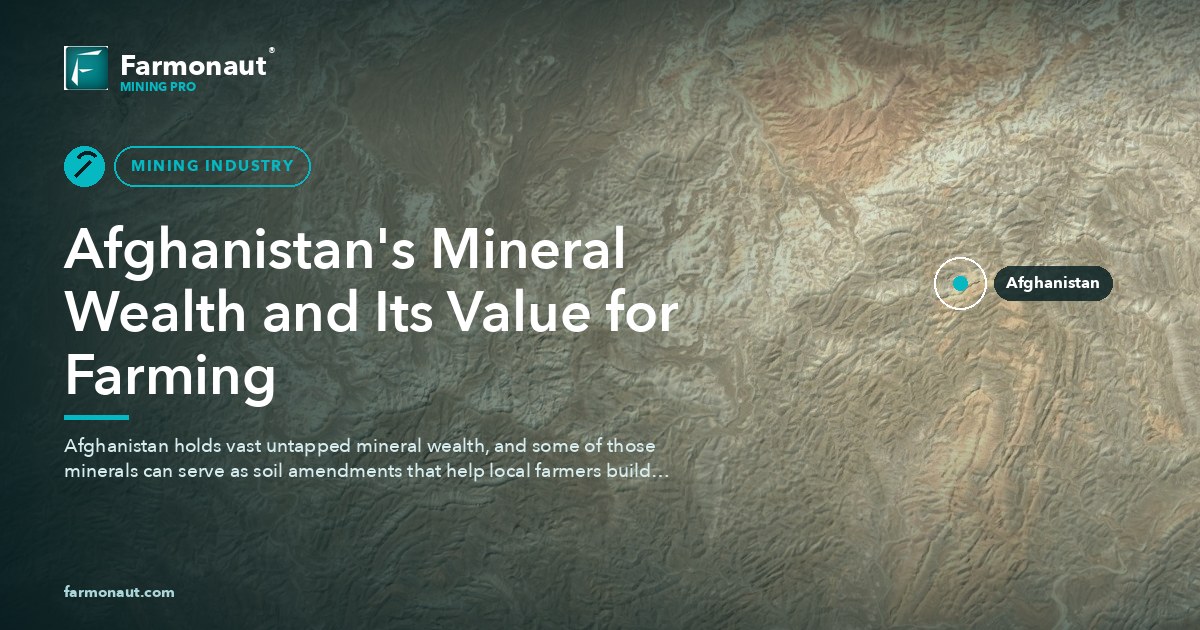 Afghanistan'S Mineral Wealth And Its Value For Farming