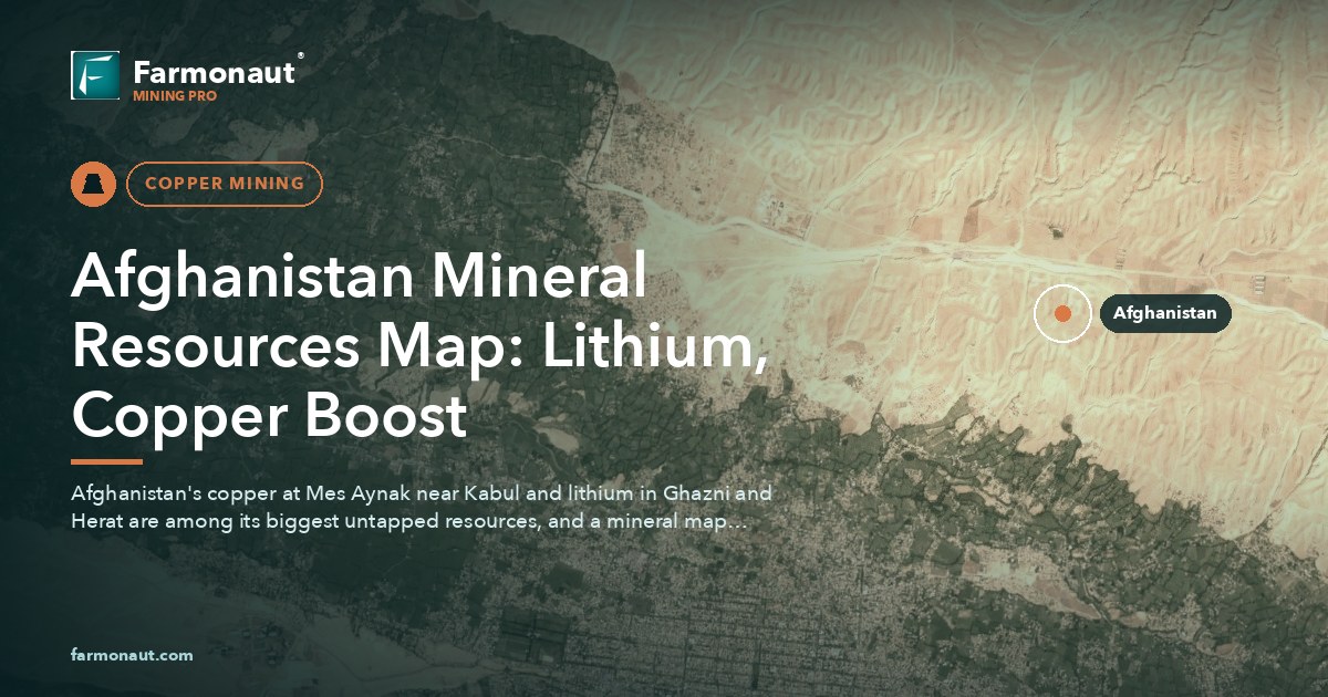 Afghanistan Mineral Resources Map: Lithium, Copper Boost