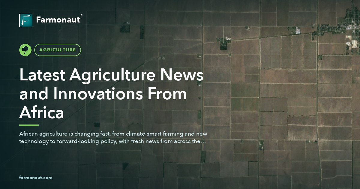 Latest Agriculture News And Innovations From Africa