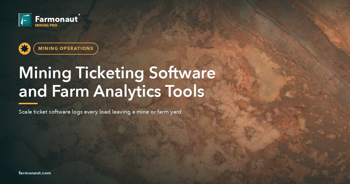 Mining Ticketing Software And Farm Analytics Tools