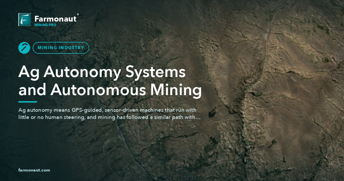 Ag Autonomy Systems And Autonomous Mining