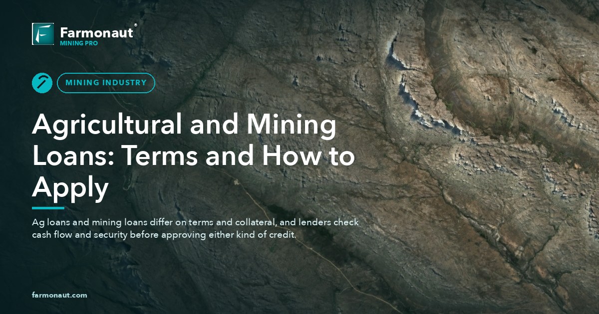 Agricultural And Mining Loans: Terms And How To Apply