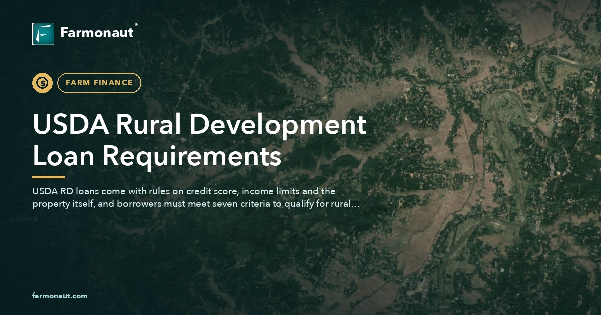 Usda Rural Development Loan Requirements