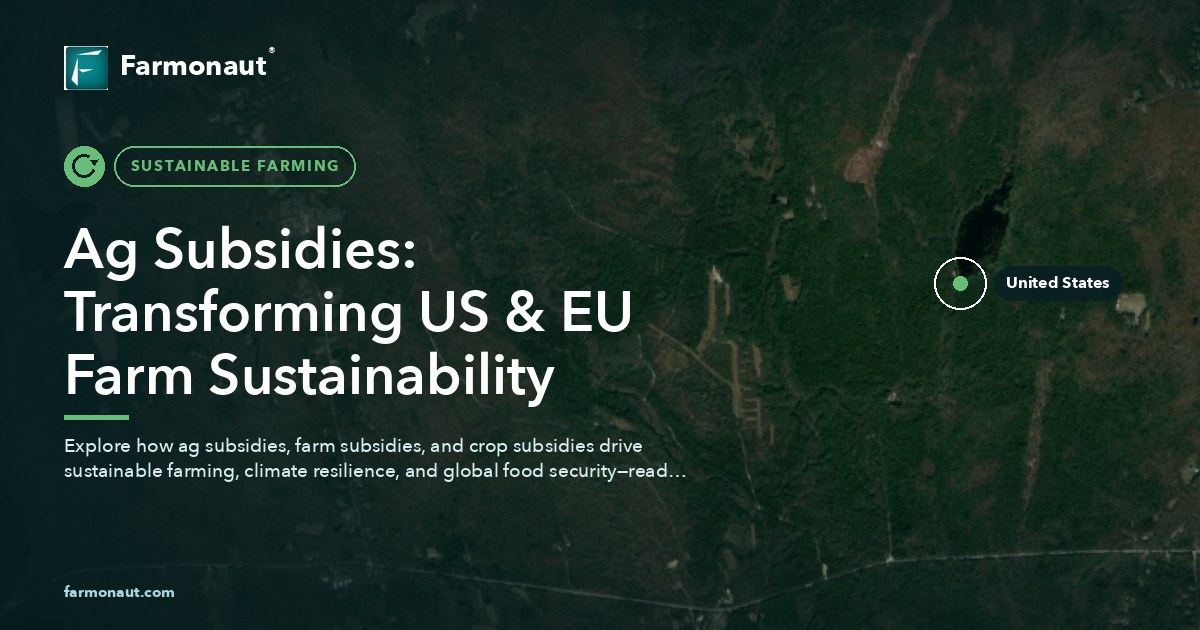 Ag Subsidies: Transforming Us &Amp; Eu Farm Sustainability