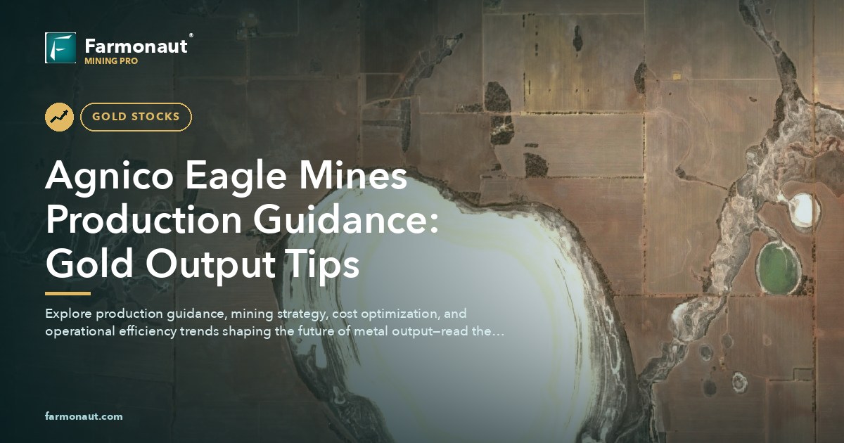 Agnico Eagle Mines Production Guidance: Gold Output Tips
