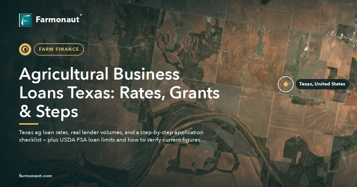 Agricultural Business Loans Texas: Rates, Grants &Amp; Steps