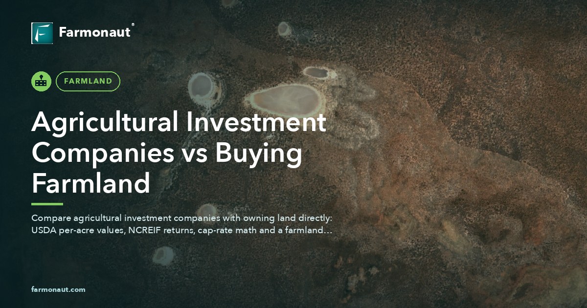 Agricultural Investment Companies Vs Buying Farmland