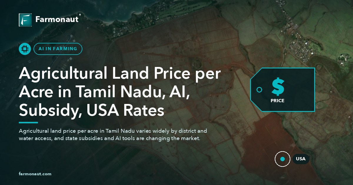 Agricultural Land Price Per Acre In Tamil Nadu, Ai, Subsidy, Usa Rates