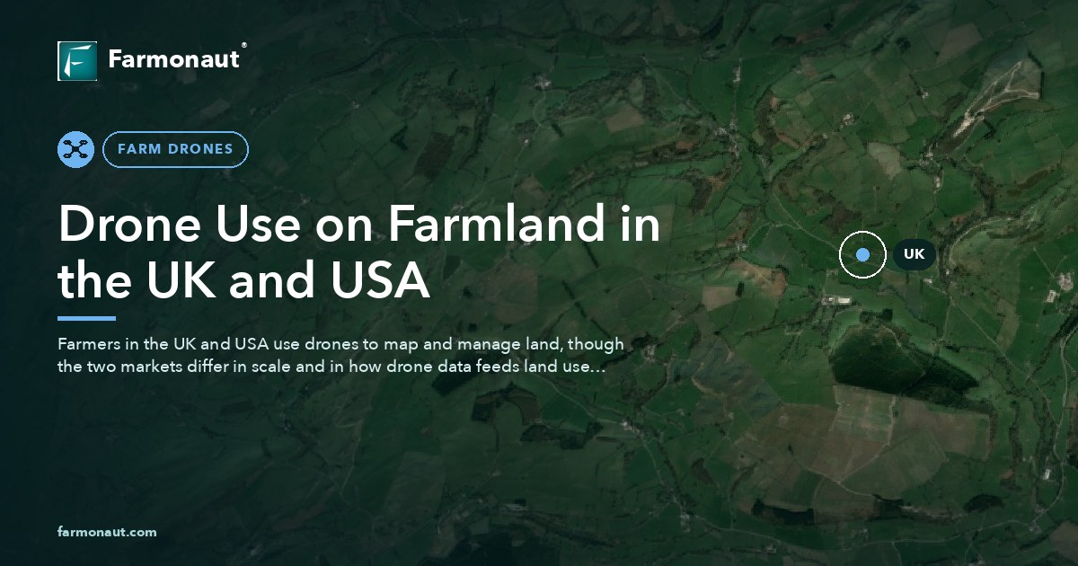 Drone Use On Farmland In The Uk And Usa