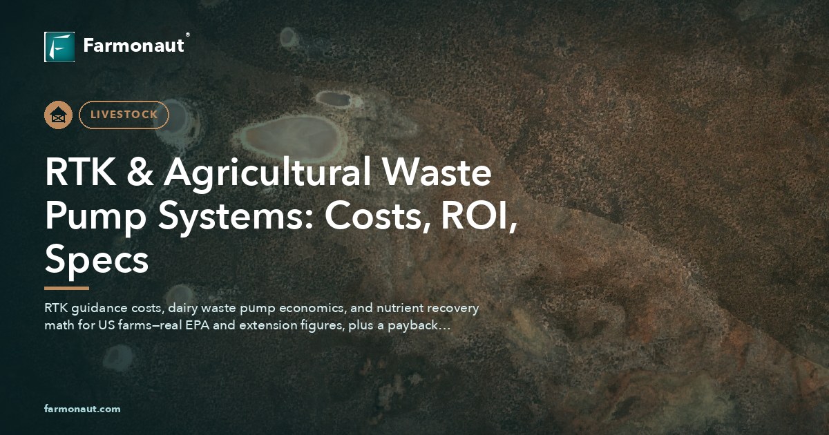 Rtk &Amp; Agricultural Waste Pump Systems: Costs, Roi, Specs