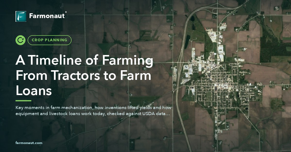 A Timeline Of Farming From Tractors To Farm Loans