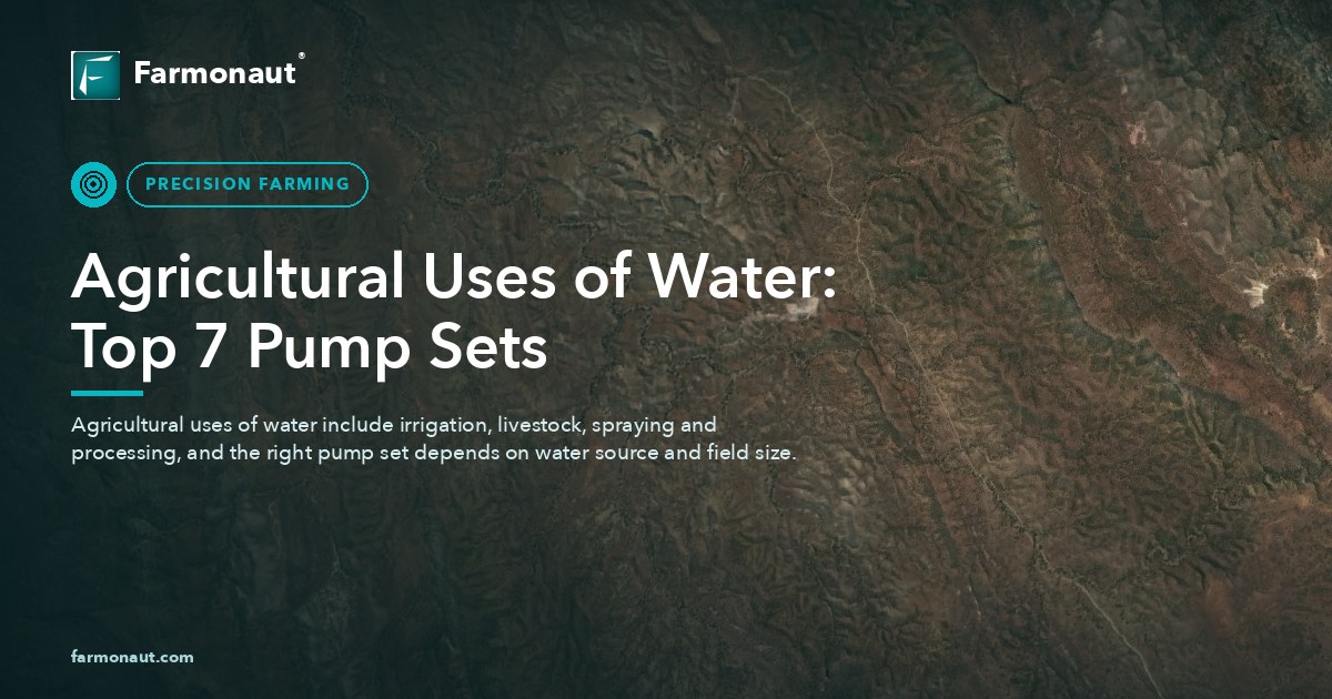Agricultural Uses Of Water: Top 7 Pump Sets