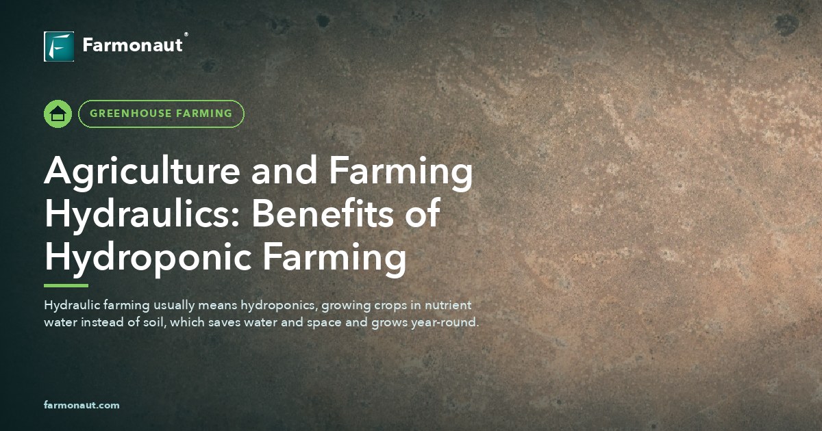 Agriculture And Farming Hydraulics: Benefits Of Hydroponic Farming