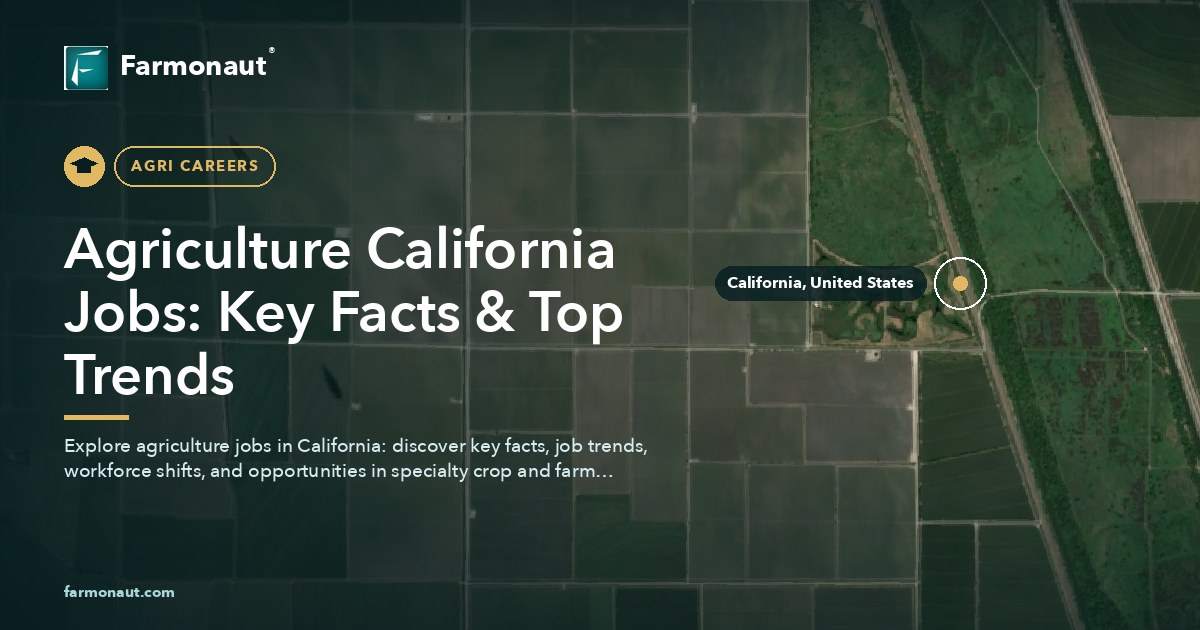Agriculture California Jobs: Key Facts &Amp; Top Trends