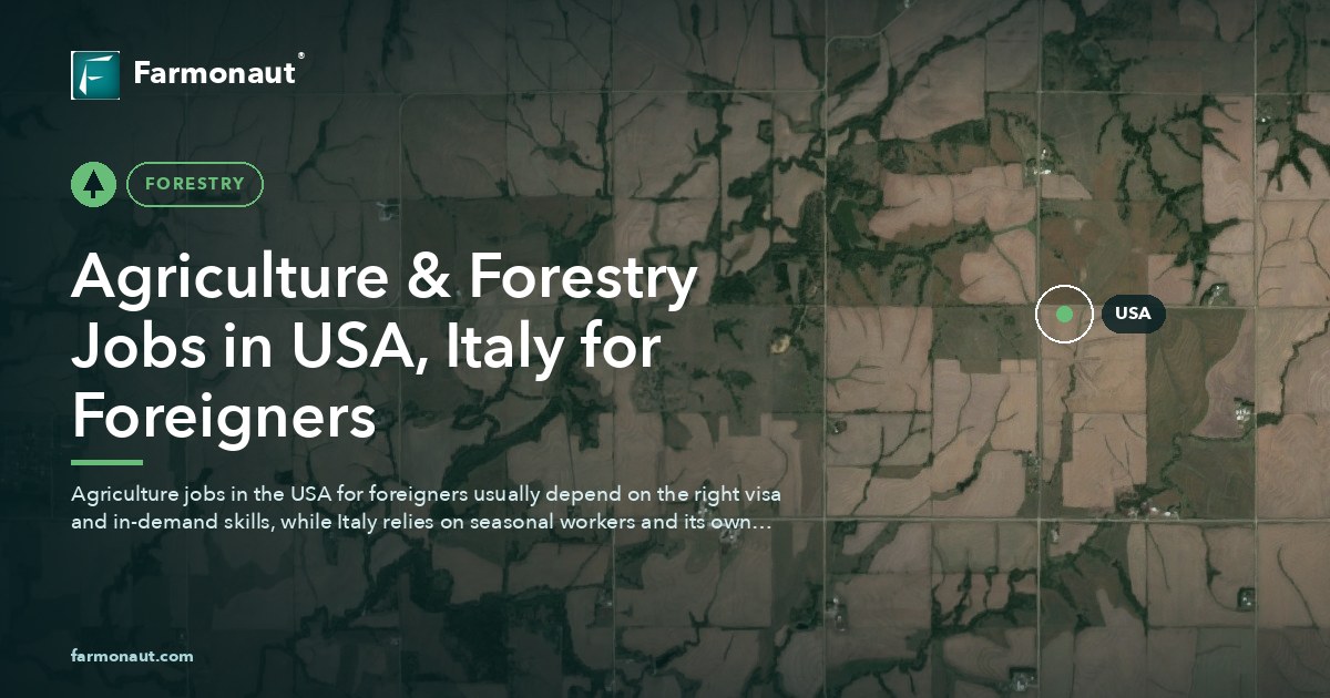Agriculture &Amp; Forestry Jobs In Usa, Italy For Foreigners