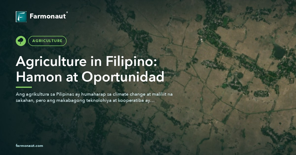 Agriculture In Filipino: Hamon At Oportunidad