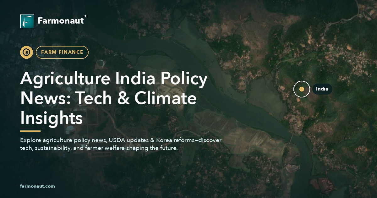 Agriculture India Policy News: Tech &Amp; Climate Insights
