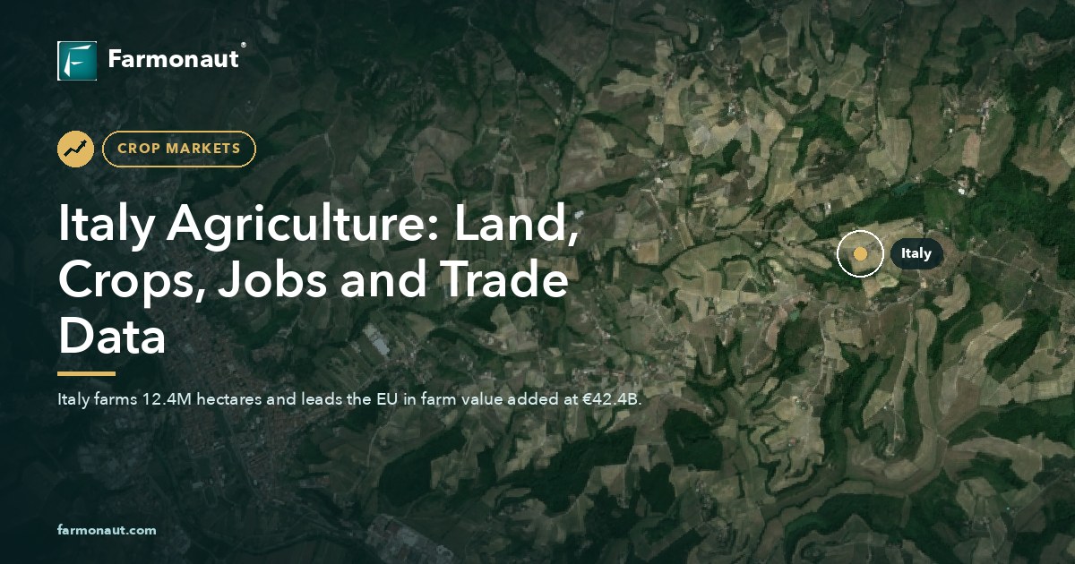Italy Agriculture: Land, Crops, Jobs And Trade Data