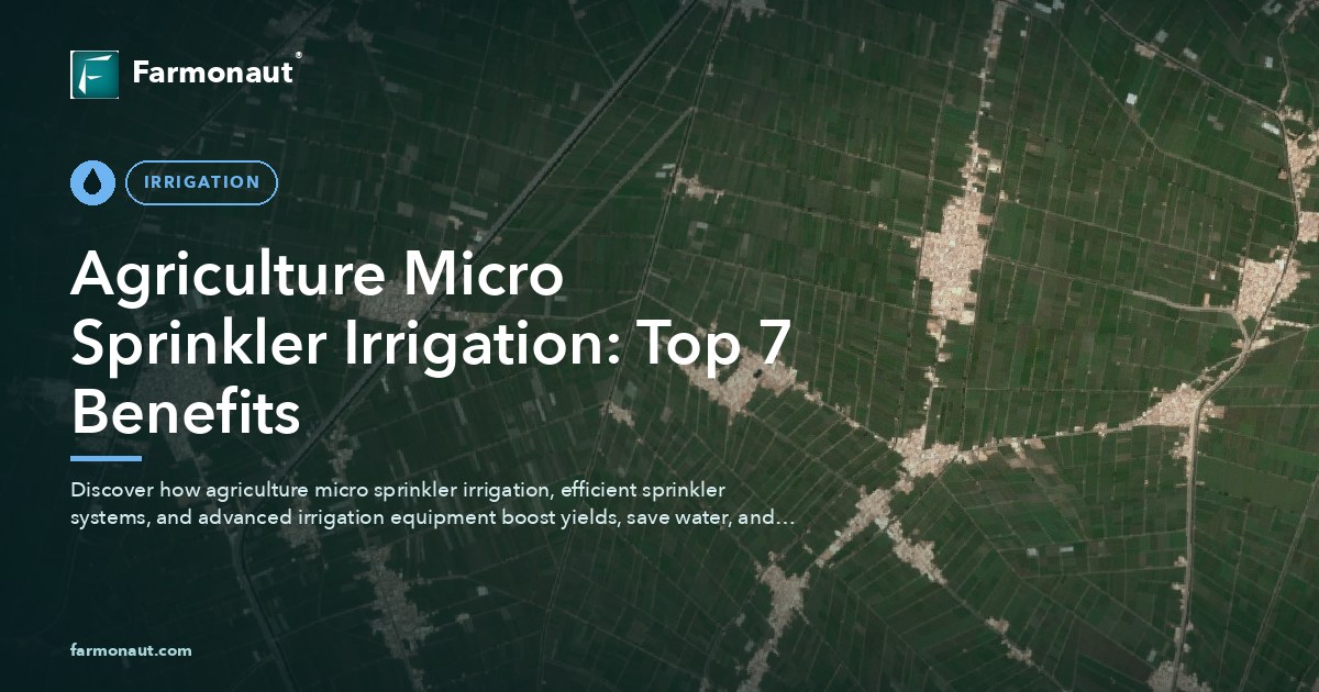 Agriculture Micro Sprinkler Irrigation: Top 7 Benefits